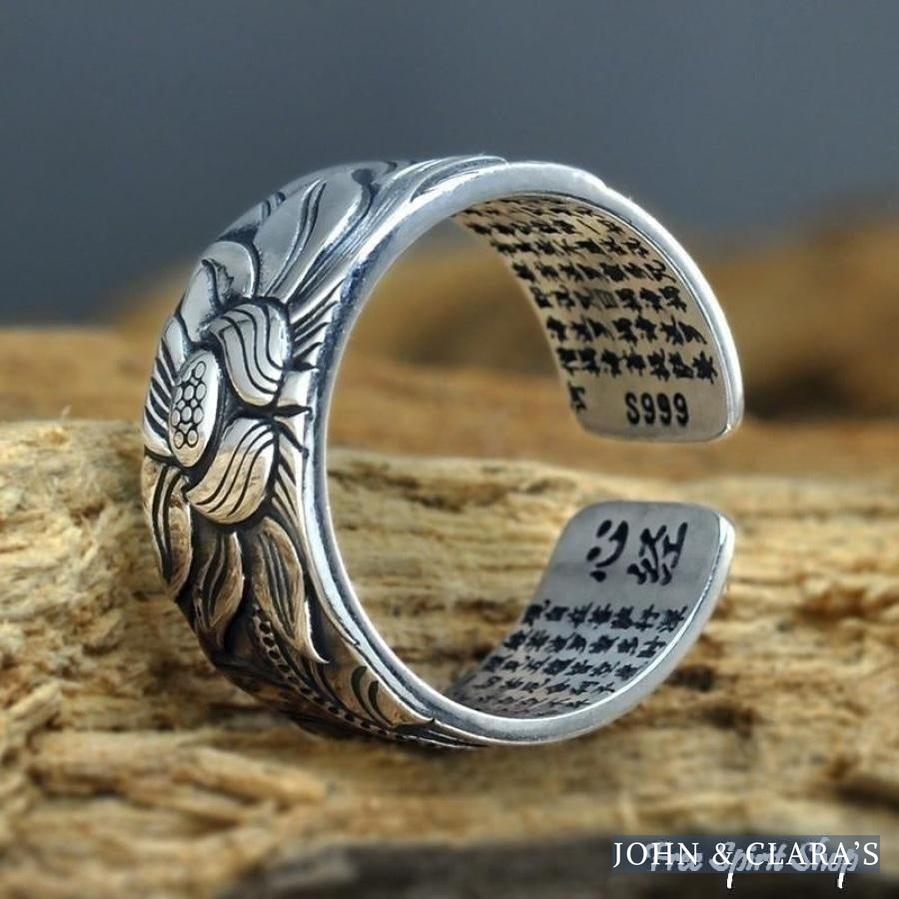 Buddhist Lotus Flower Ring