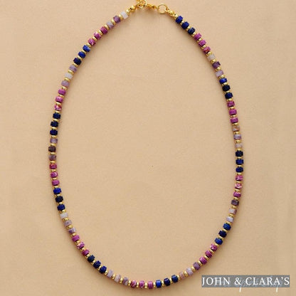 Colorful Jasper Beaded Choker Necklace