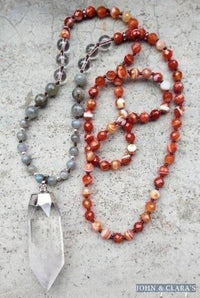 Red Agate & Labradorite