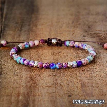 Handmade Turquoise Jasper Stone Adjustable Bracelet