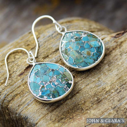 Handmade Turquoise Jasper Earrings