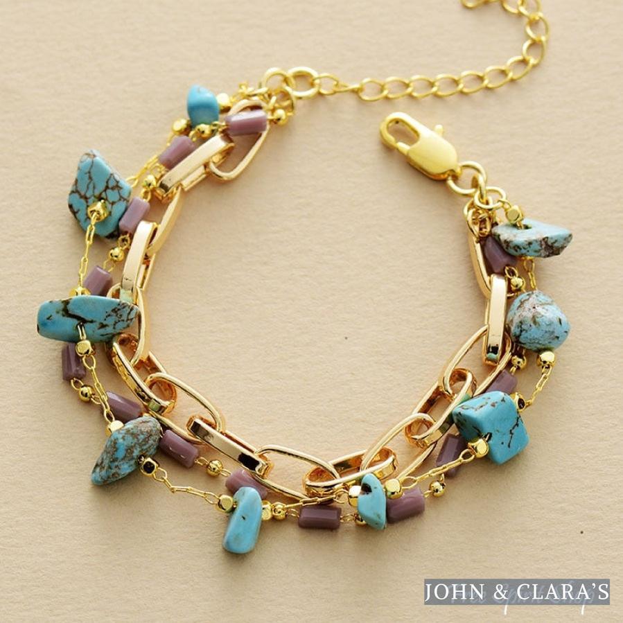 Handmade Turquoise Nugget Bracelet