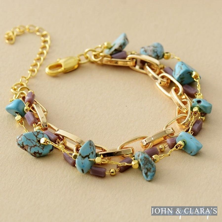 Handmade Turquoise Nugget Bracelet