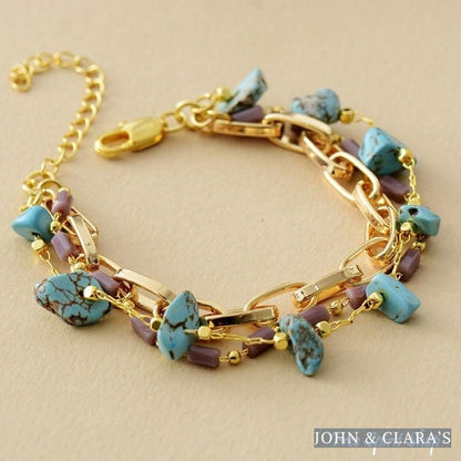 Handmade Turquoise Nugget Bracelet