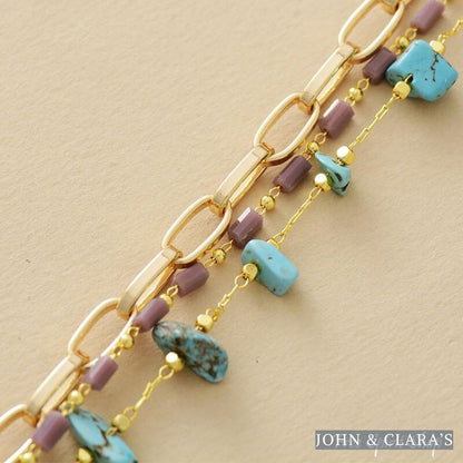 Handmade Turquoise Nugget Bracelet