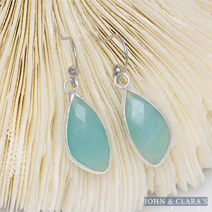 Natural Amazonite Drop Earrings