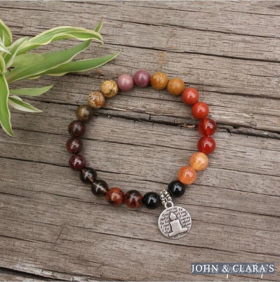 Natural Base & Sacral Chakra Balancing Bead Bracelet