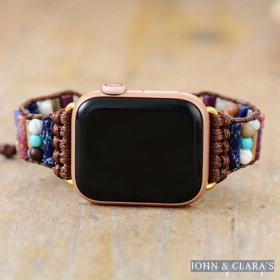 Natural Mix Gemstone Apple Watch Strap