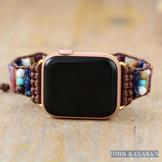 Natural Mix Gemstone Apple Watch Strap