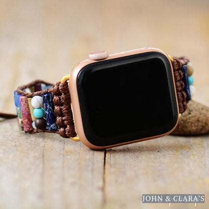 Natural Mix Gemstone Apple Watch Strap
