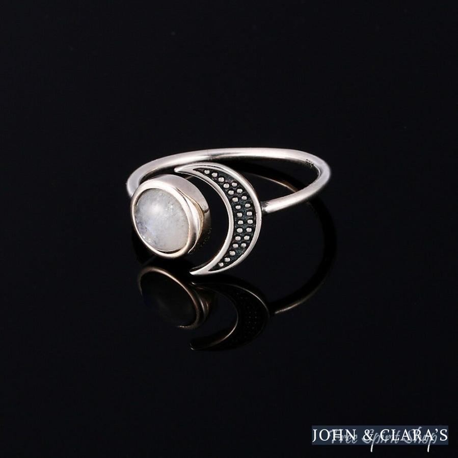 Natural Moonstone Celestial Ring