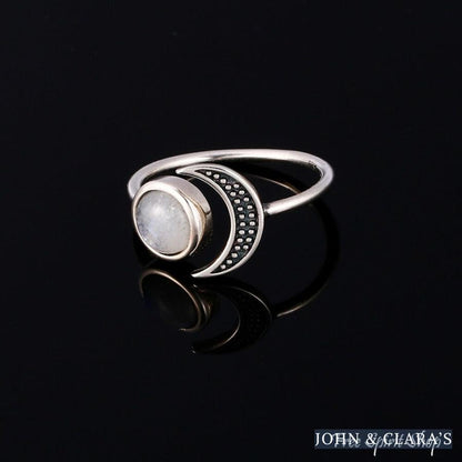 Natural Moonstone Celestial Ring