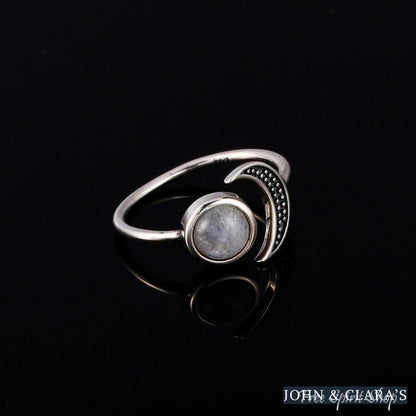 Natural Moonstone Celestial Ring
