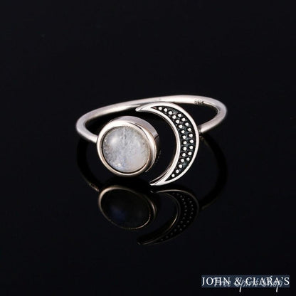 Natural Moonstone Celestial Ring