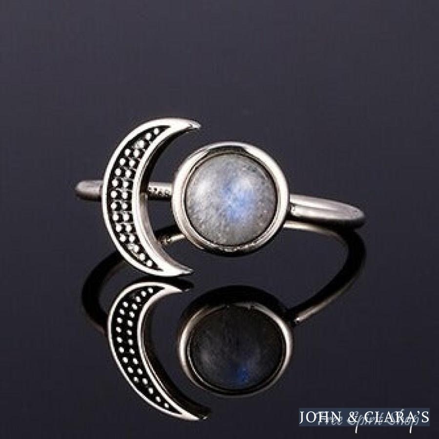 Natural Moonstone Celestial Ring