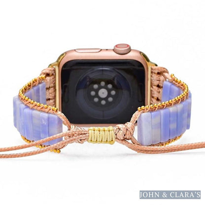 Natural Purple Agate Apple Watch Band