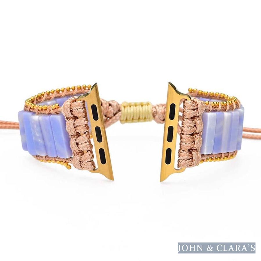 Natural Purple Agate Apple Watch Band