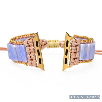Natural Purple Agate Apple Watch Band
