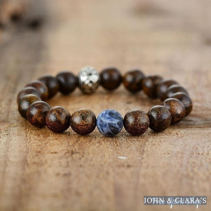 Natural Tibetan Bronzite Bead Bracelet