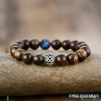 Natural Tibetan Bronzite Bead Bracelet