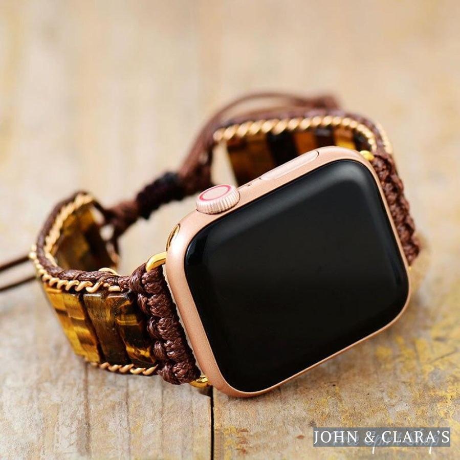 Natural Tiger Eye Apple Watch Band