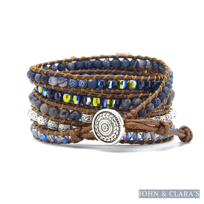 Natural Onyx & Labradorite Apple Watch Band