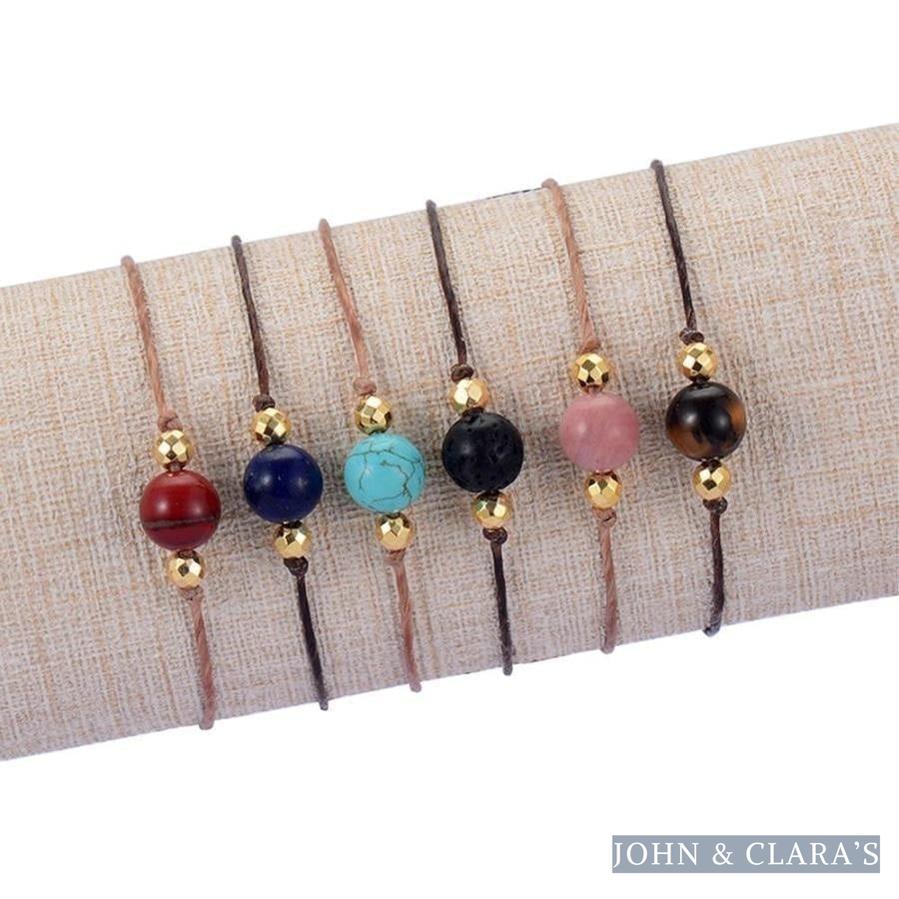 Single Gemstone Bead Friendship Bracelets