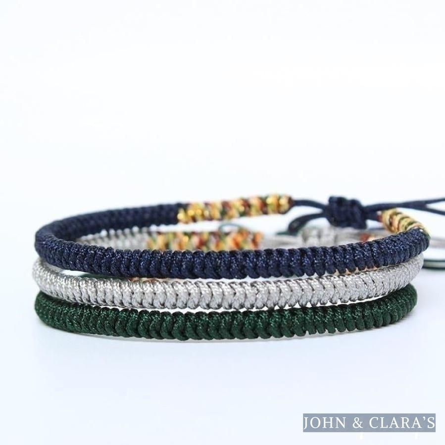 Tibetan Buddhist Handmade Blue Lucky Knots Bracelet