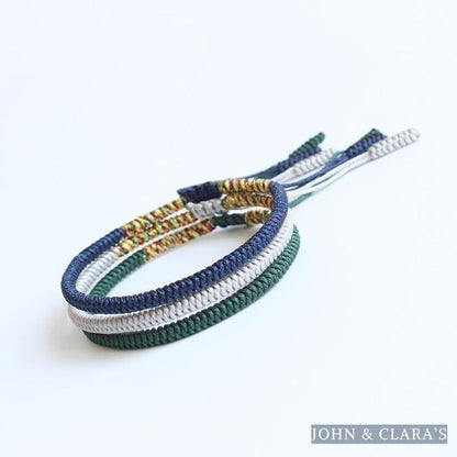 Tibetan Buddhist Handmade Blue Lucky Knots Bracelet